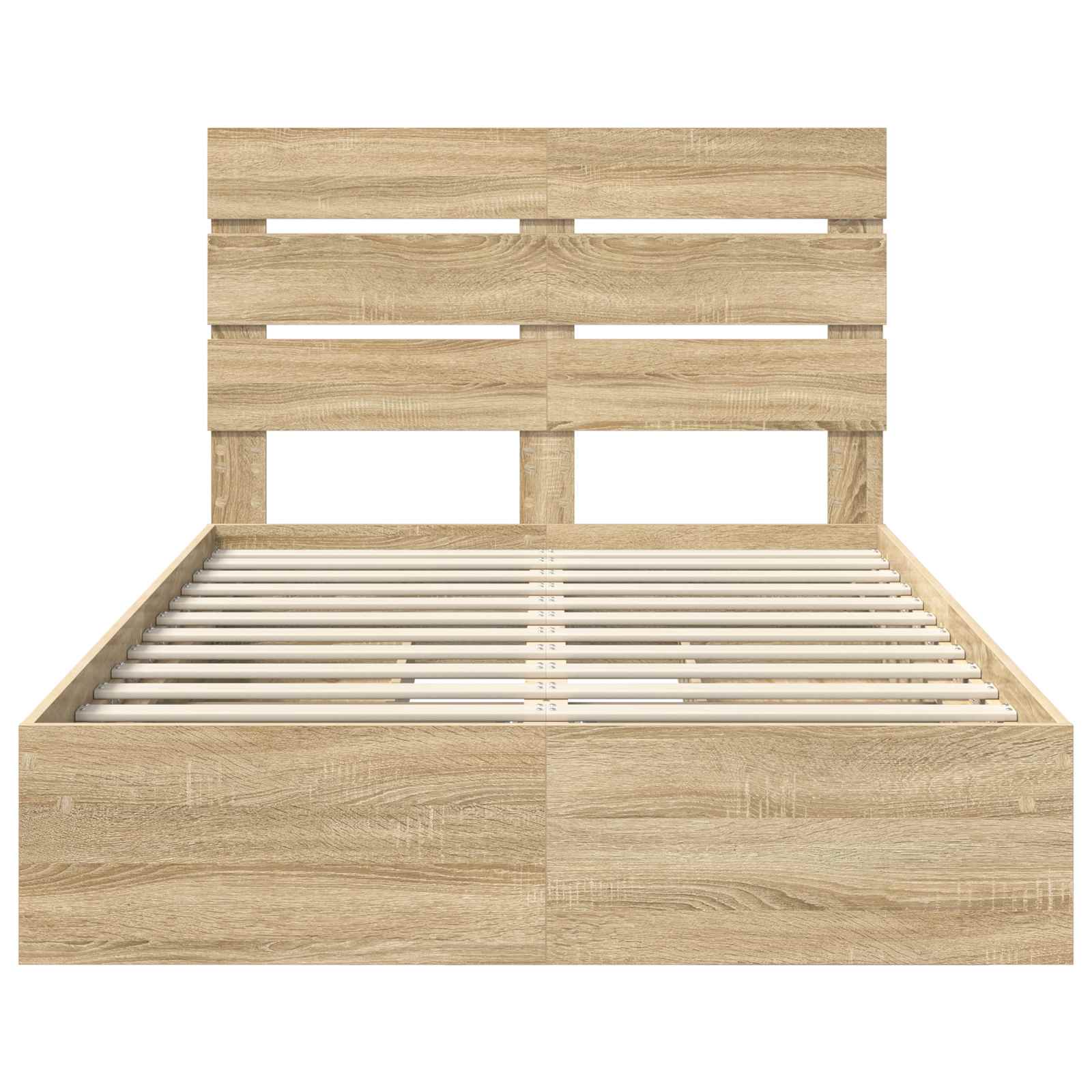 Aufbewahrungsbett Sonoma-Eiche 120 x 200 cm Holzwerkstoff