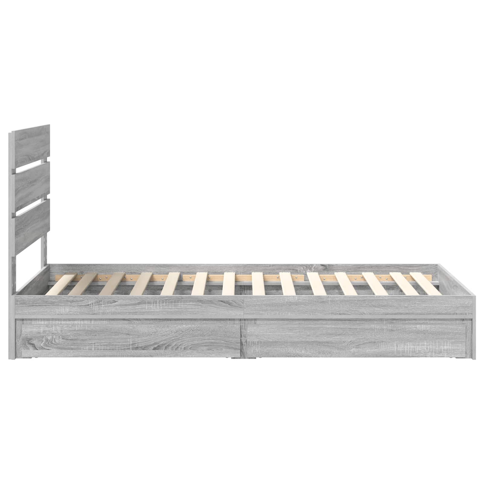 Aufbewahrungsbett Graues Sonoma 70 x 190 cm Holzwerkstoff