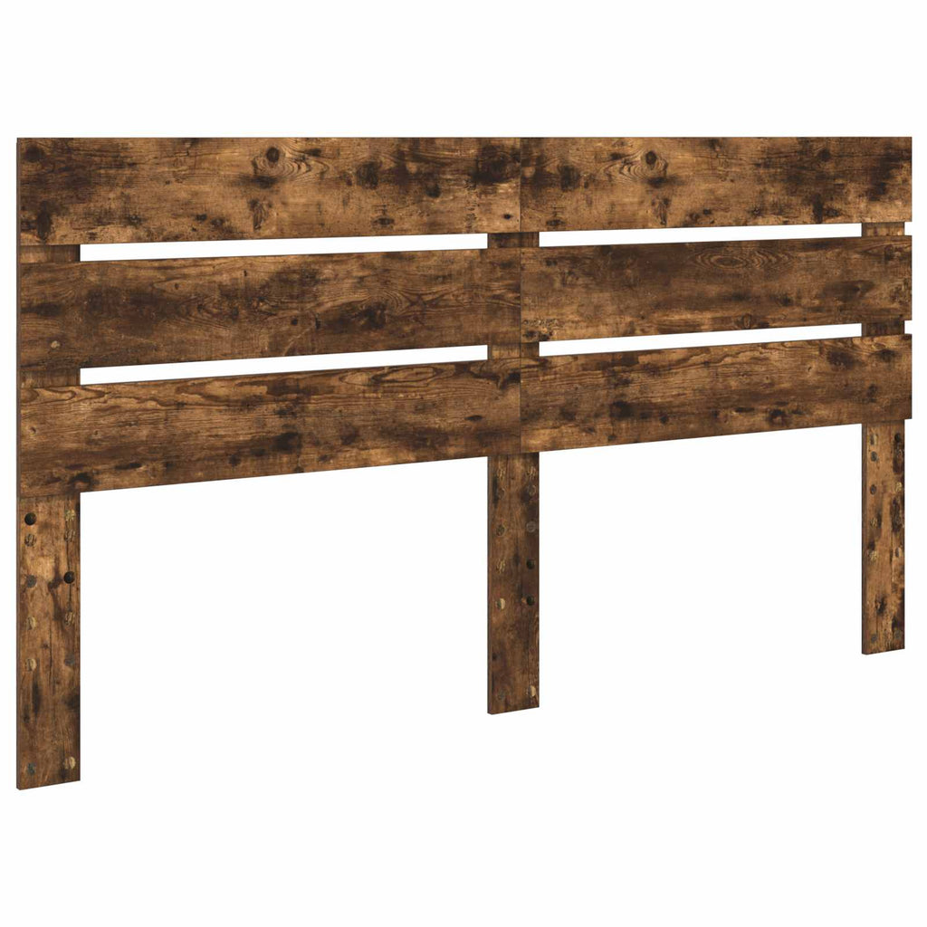 Bettrahmen Geräucherte Eiche 200 x 200 cm Holzwerkstoff