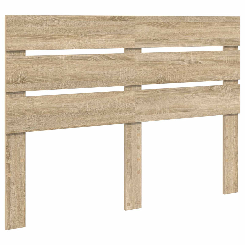 Bettrahmen mit Kopfteil Sonoma-Eiche 140 x 190 cm Holzwerkstoff