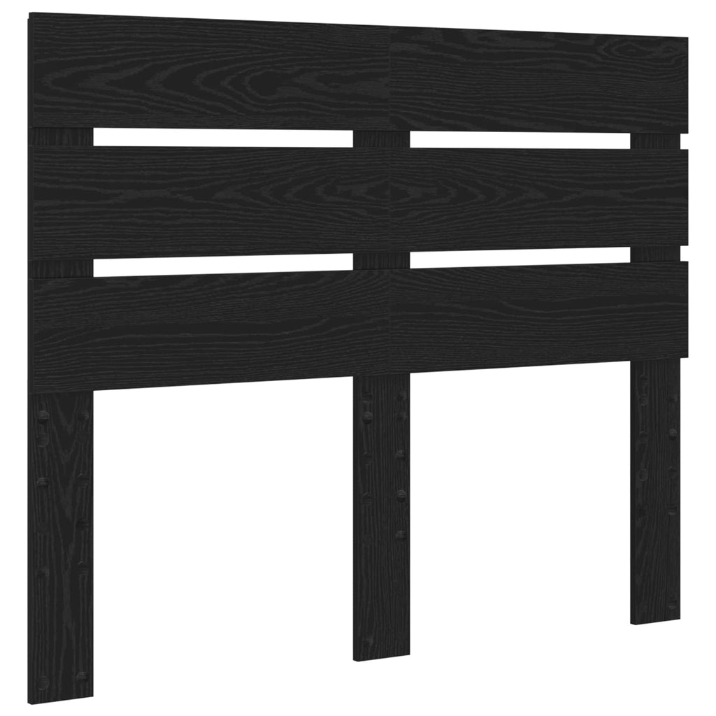 Bettrahmen Schwarz Eichen-Optik 135 x 190 cm Holzwerkstoff