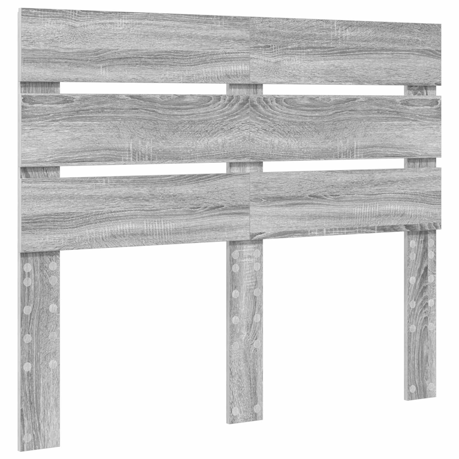 Bettrahmen Graues Sonoma 135 x 190 cm Holzwerkstoff