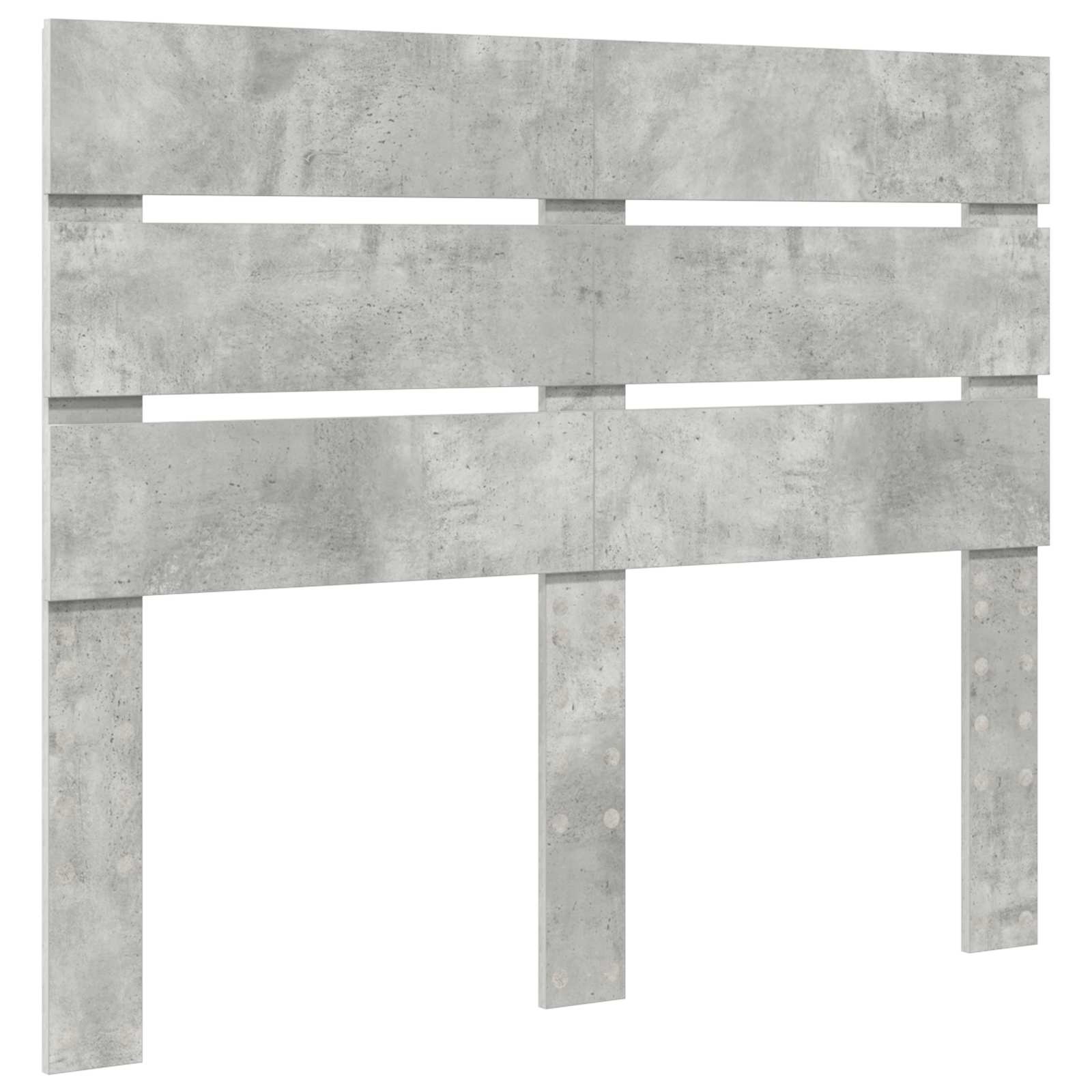 Bettrahmen mit Schubladen Beton Grau 120 x 190 cm Holzwerkstoff