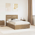 Bettrahmen Artisan-Eiche 120 x 190 cm Holzwerkstoff
