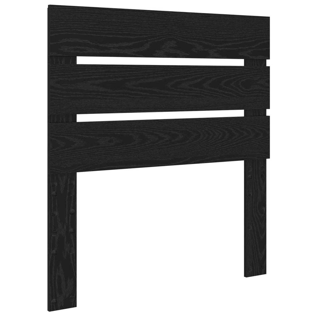 Bettrahmen Schwarz Eichen-Optik 90 x 190 cm Holzwerkstoff