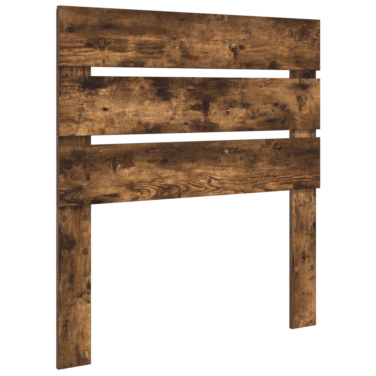 Bettrahmen Rauchige Eiche und Silber 75 x 190 cm Holzwerkstoff
