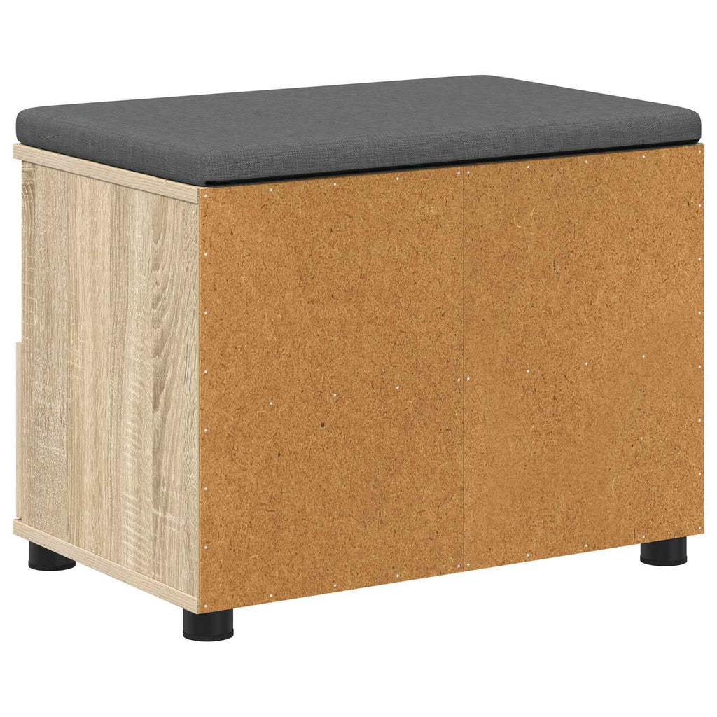 Flurbank mit Kissen mit Schubladen Sonoma-Eiche 60 x 38 x 46 cm