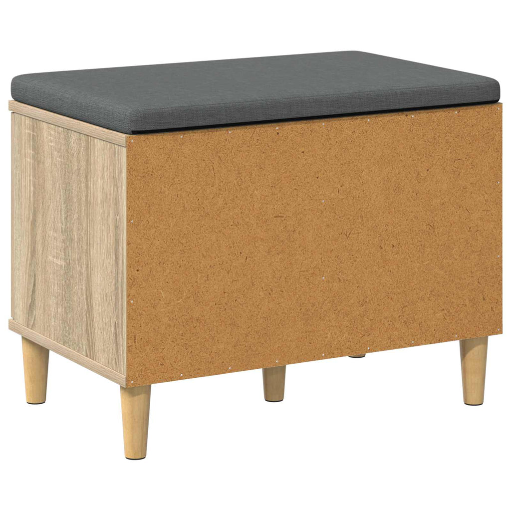 Flurbank mit Kissen mit Speicher Sonoma-Eiche 60 x 38 x 46 cm