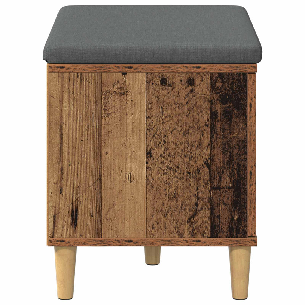 Flurbank mit Kissen mit Speicher Altholz 60 x 38 x 46 cm