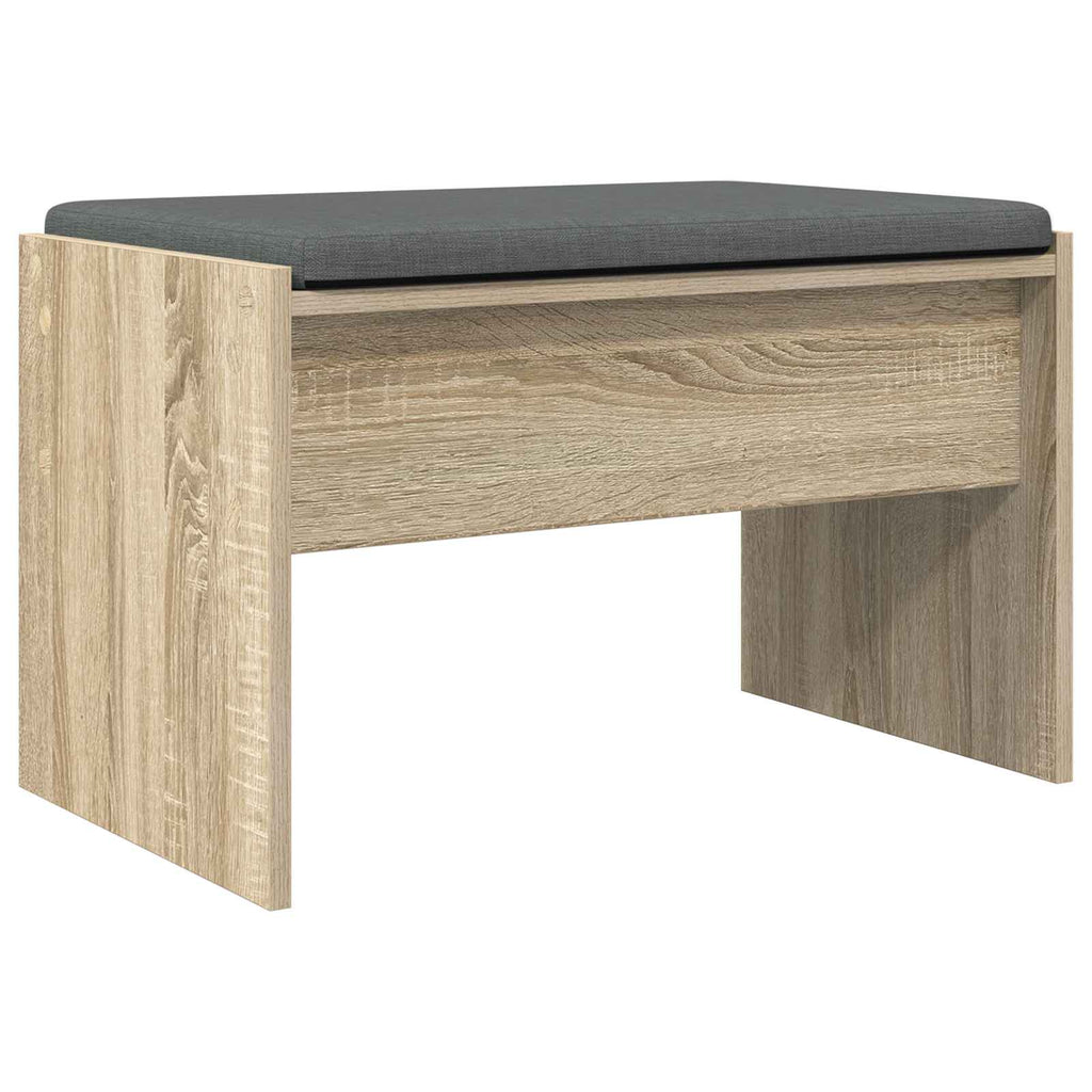 Flurbank mit Kissen Sonoma-Eiche 63 x 38 x 40 cm