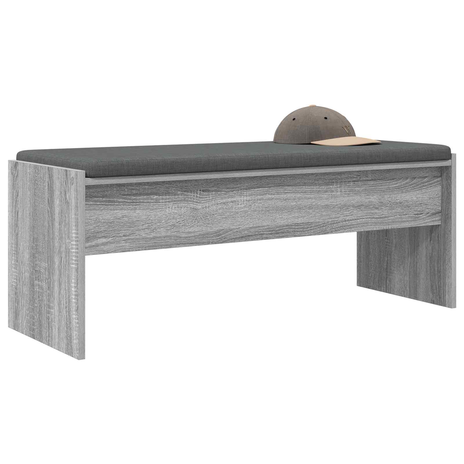 Flurbank mit Kissen Graues Sonoma 103 x 38 x 40 cm