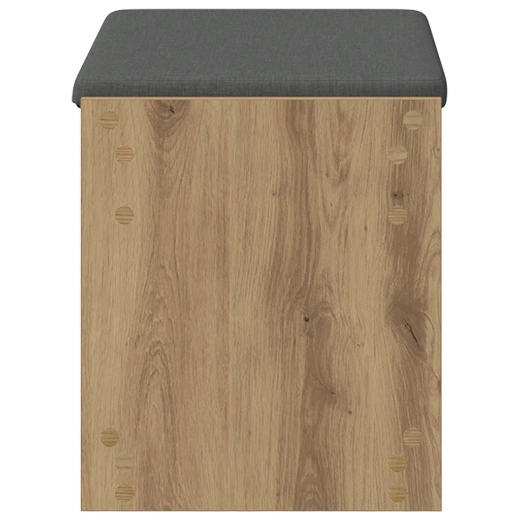Flurbank mit Kissen mit Regal Artisan-Eiche 63 x 38 x 45 cm
