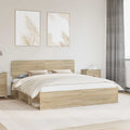 Bettrahmen Sonoma 200 x 200 cm Massives Kiefernholz