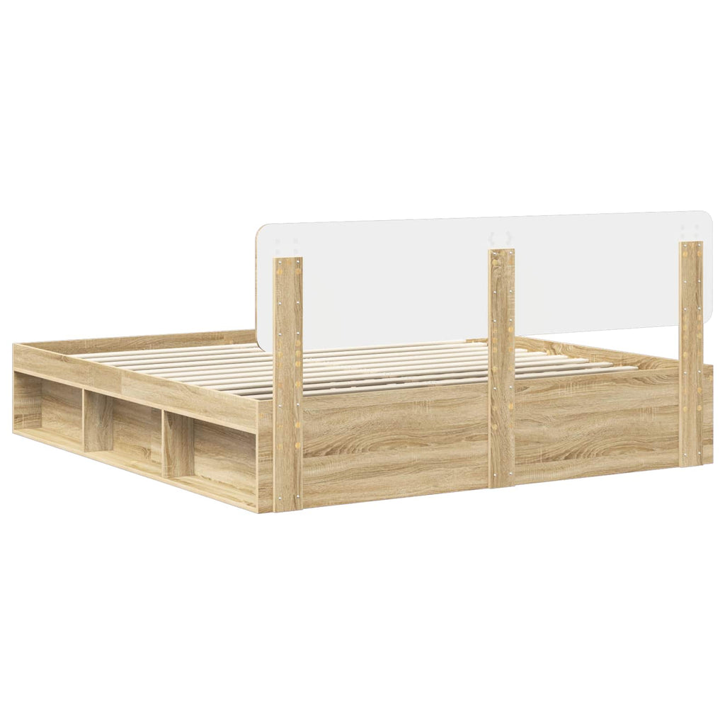Bettrahmen Sonoma 200 x 200 cm Massives Kiefernholz