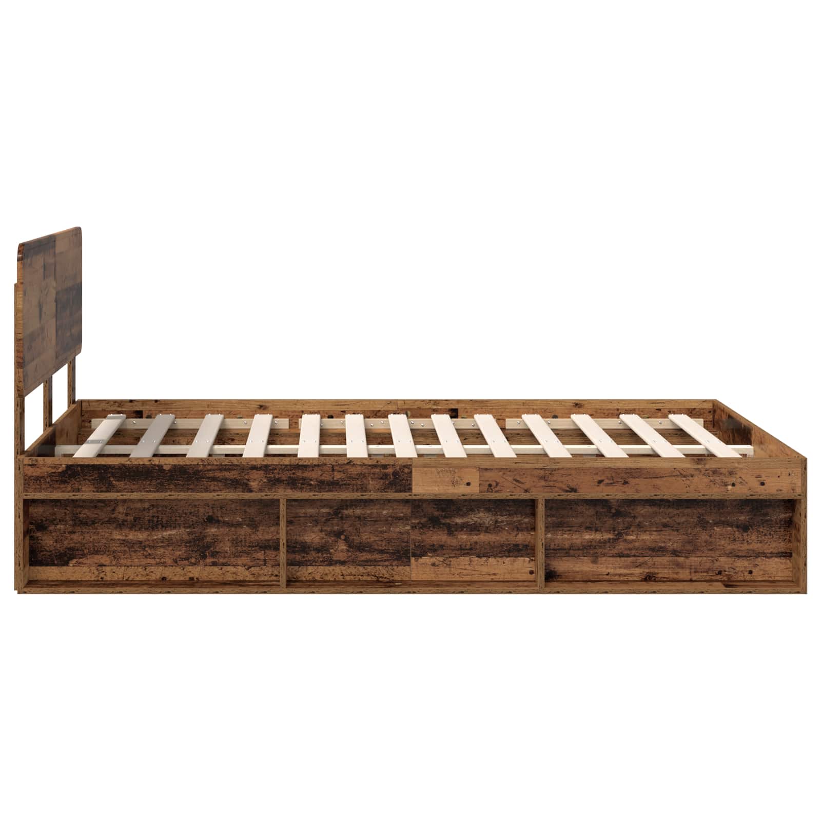 Bettrahmen Altholz 140 x 200 cm Massives Kiefernholz