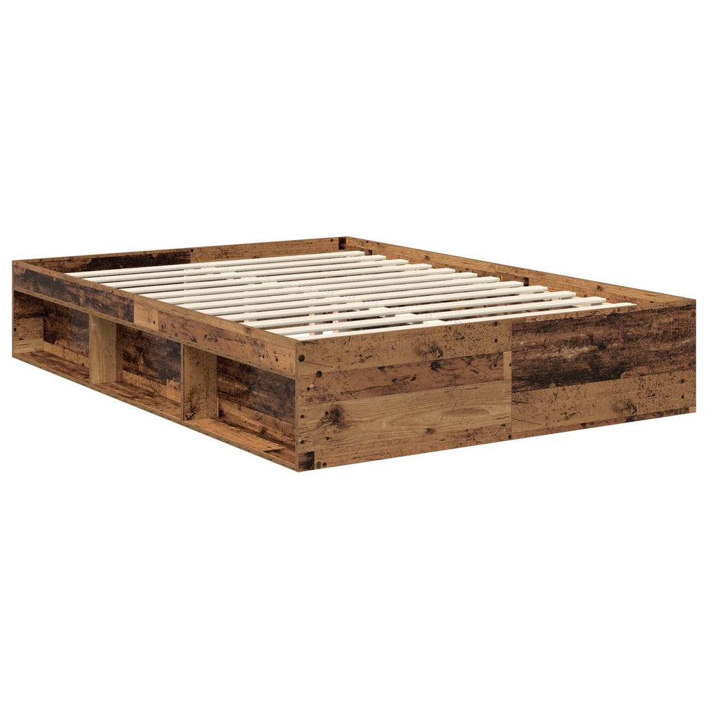 Bettrahmen Altholz 140 x 190 cm Massives Kiefernholz
