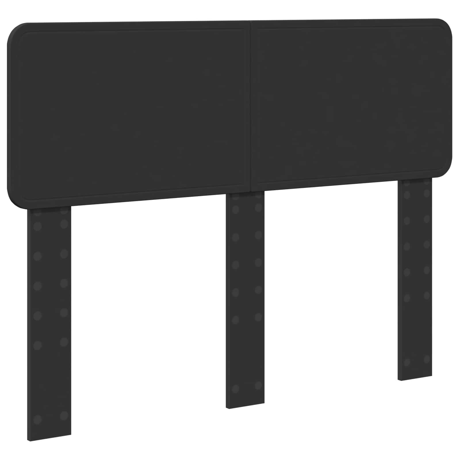 Bettrahmen Schwarz 135 x 190 cm Massives Kiefernholz
