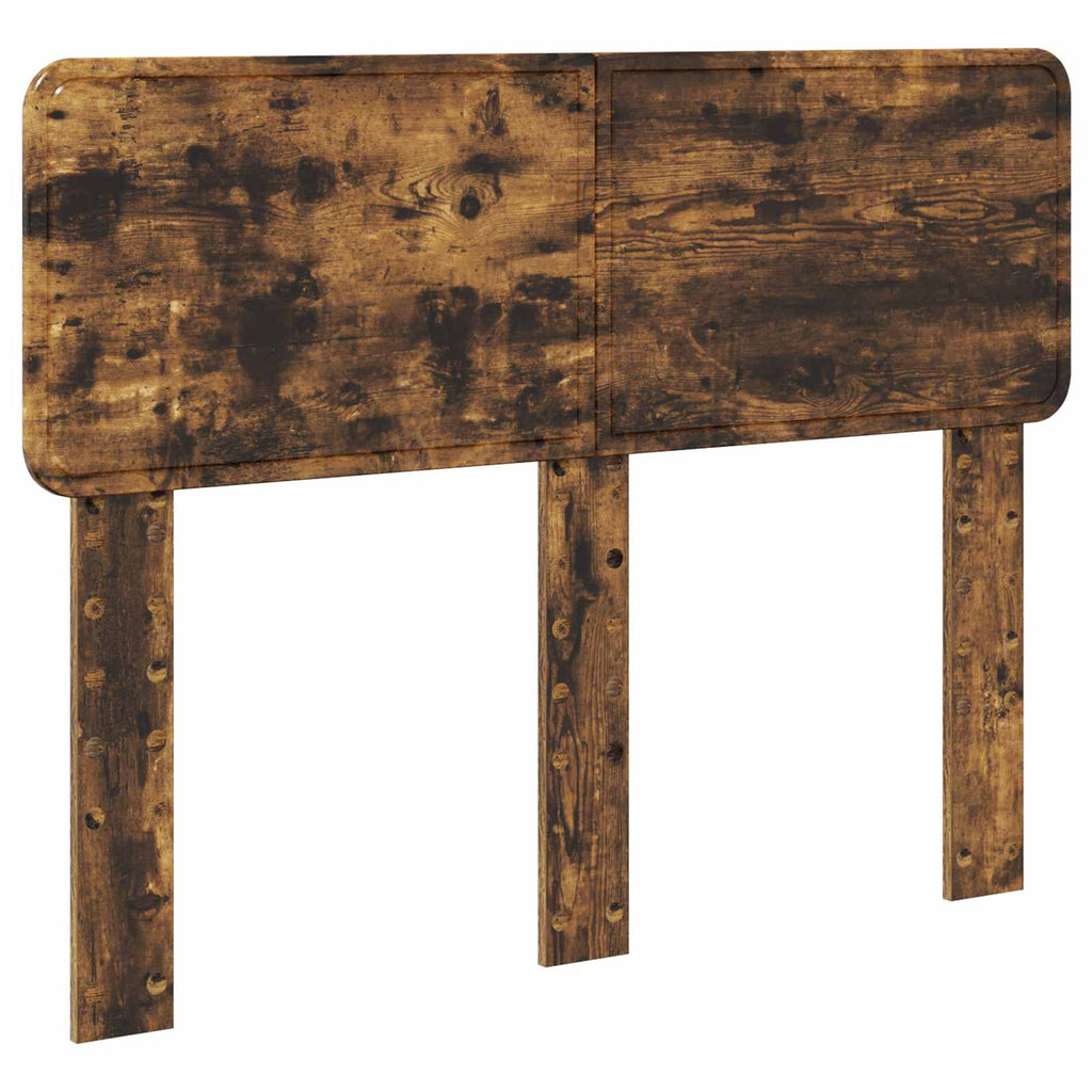 Bettrahmen Geräucherte Eiche 135 x 190 cm Massives Kiefernholz