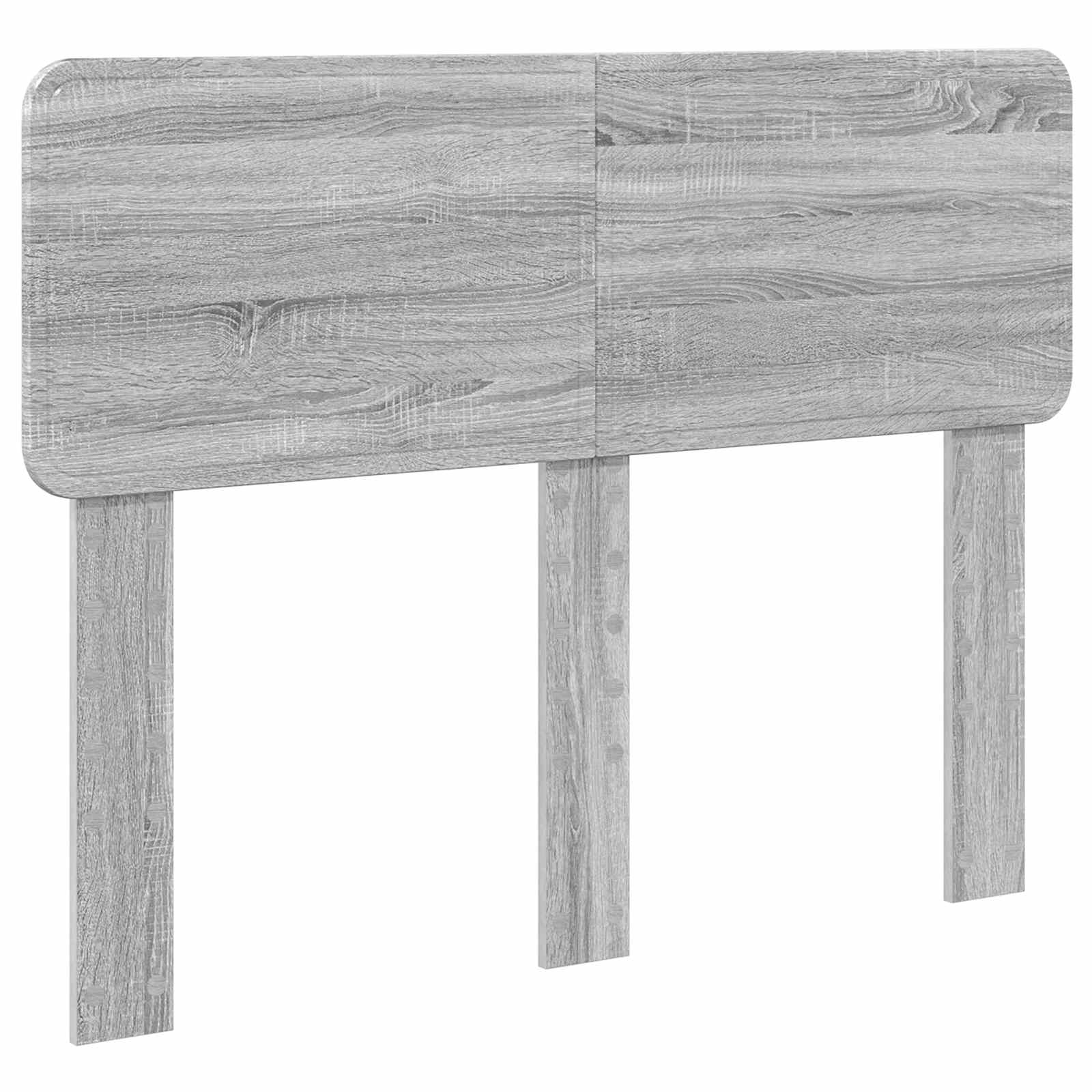 Bettrahmen Graues Sonoma 135 x 190 cm Massives Kiefernholz