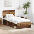 Bettrahmen Altholz 90 x 200 cm Massives Kiefernholz