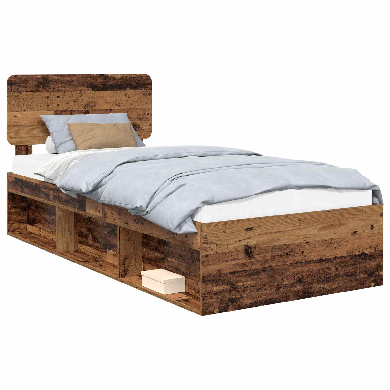 Bettrahmen Altholz 90 x 200 cm Massives Kiefernholz