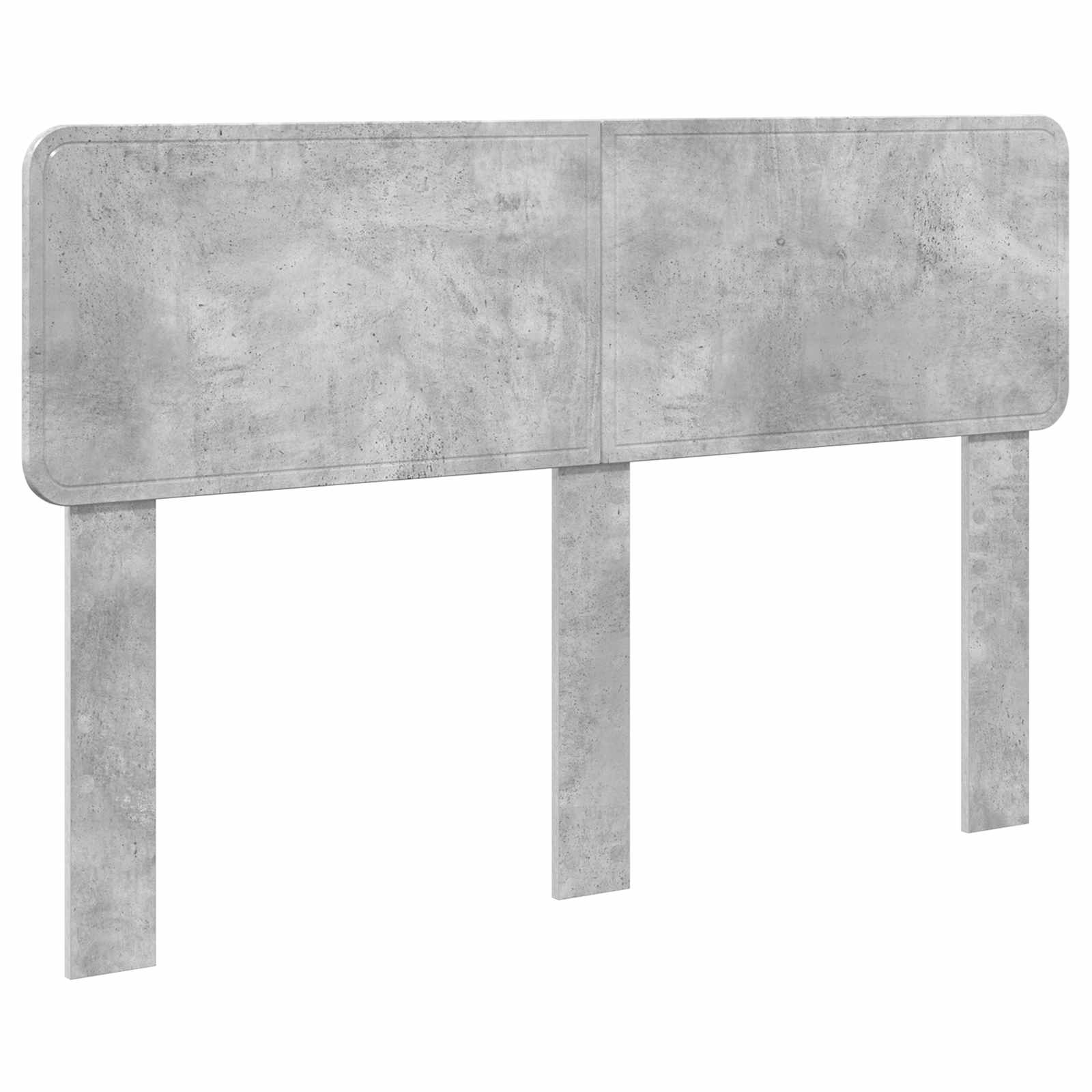 Bettrahmen mit Schubladen Betongrau 140 x 190 cm Holzwerkstoff