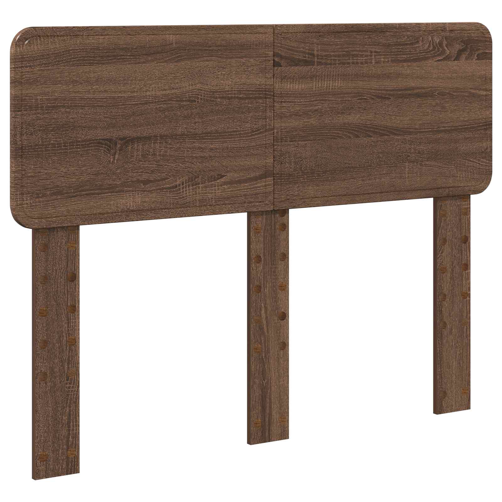 Bettrahmen Braun Eichen-Optik 135 x 190 cm Holzwerkstoff