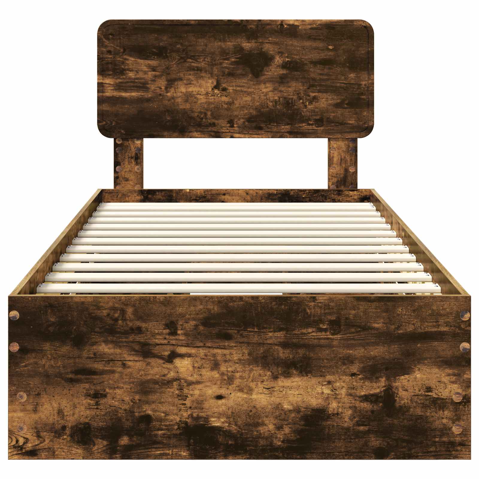 Bettrahmen Geräucherte Eiche 90 x 190 cm Holzwerkstoff