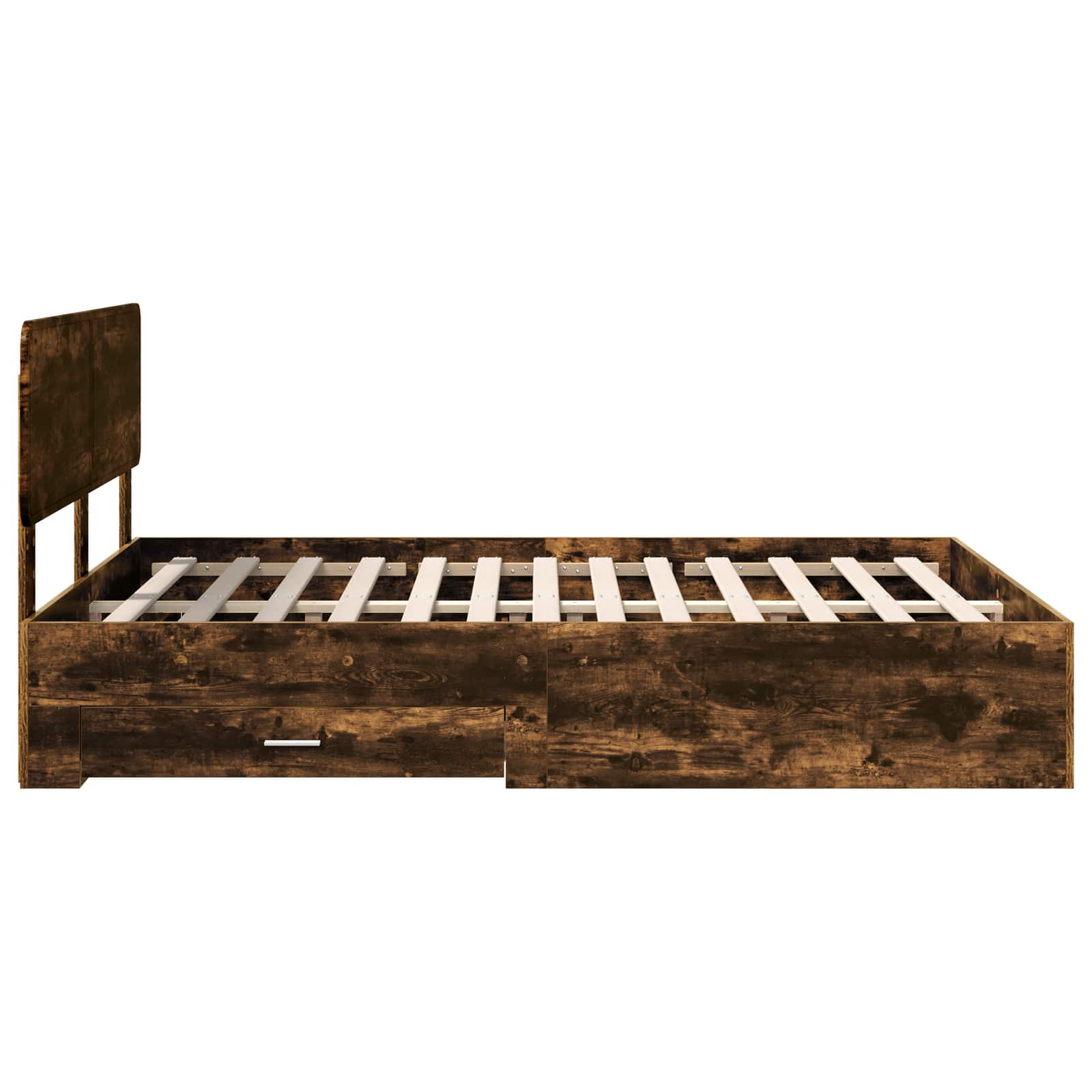 Bettrahmen Geräucherte Eiche 150 x 200 cm Holzwerkstoff