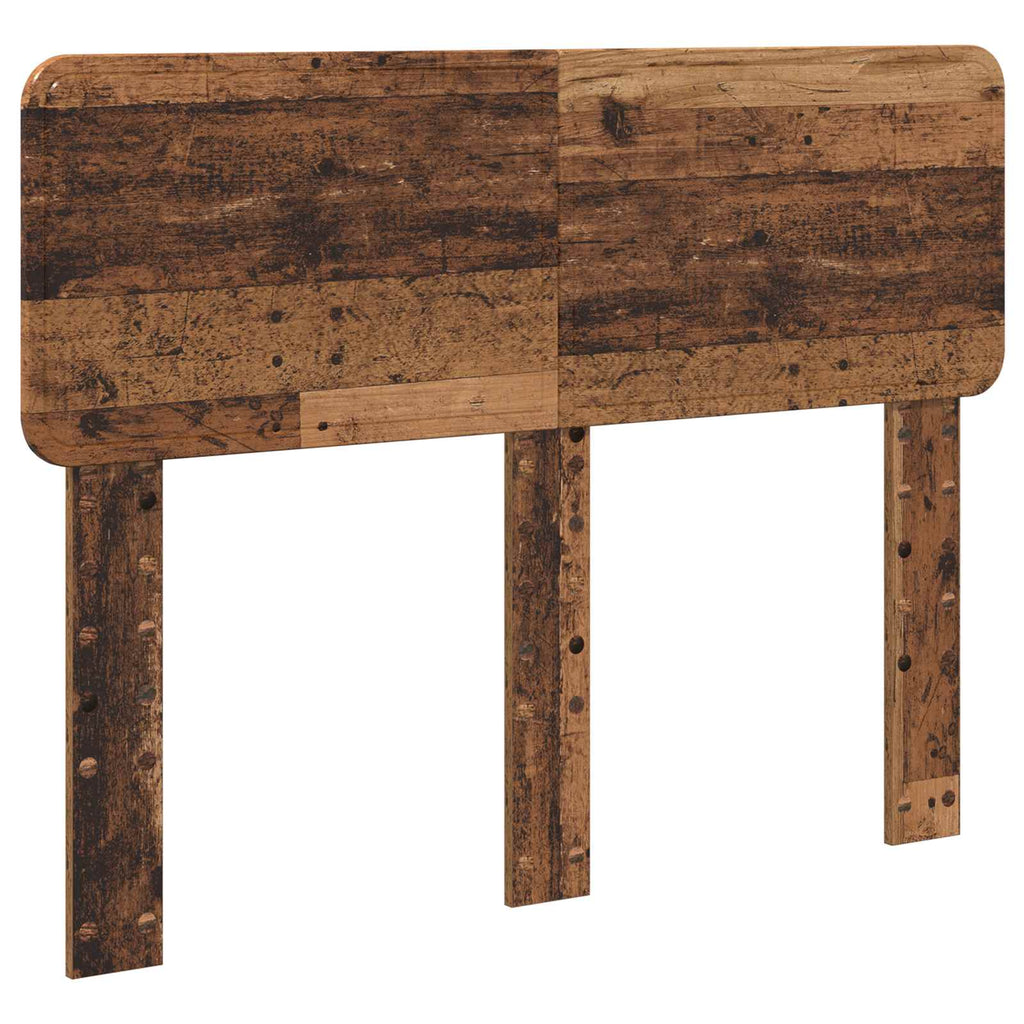Bettrahmen mit Kopfteil Altholz 135 x 190 cm Holzwerkstoff