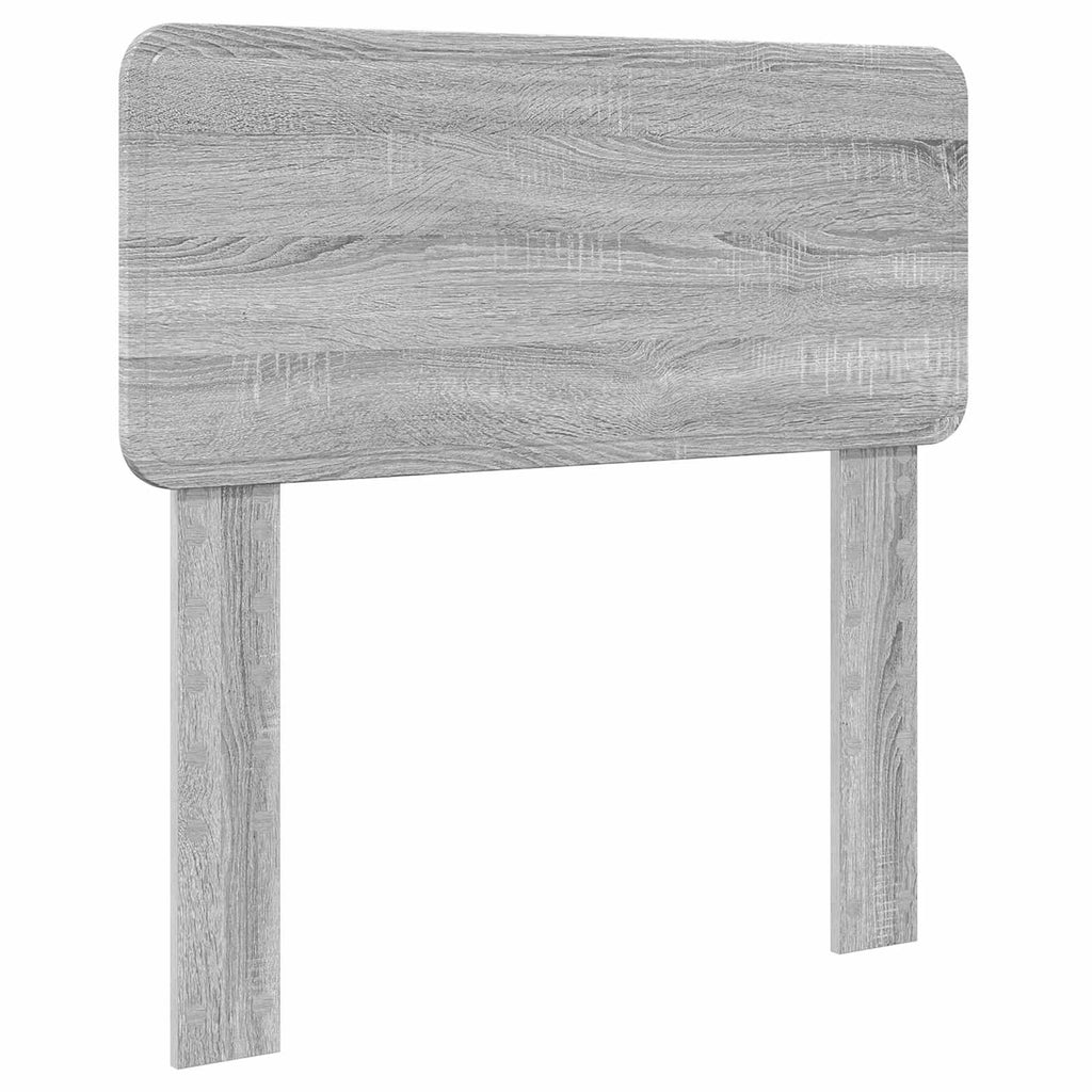 Bettrahmen mit Kopfteil Graues Sonoma 90 x 190 cm Holzwerkstoff