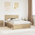 Bettrahmen Sonoma-Eiche 150 x 200 cm Massives Kiefernholz