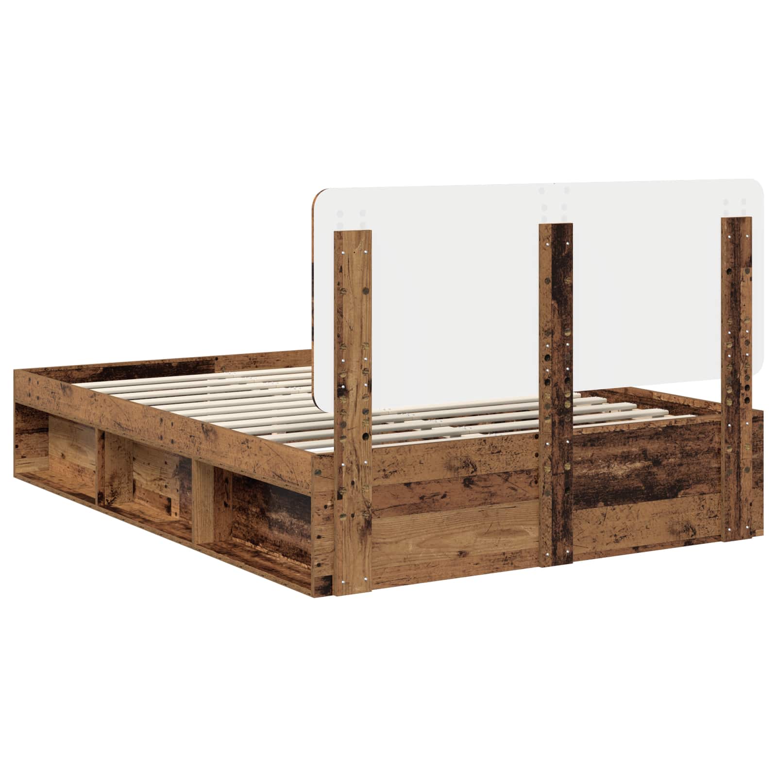 Bettrahmen Altholz 140 x 190 cm Massives Kiefernholz