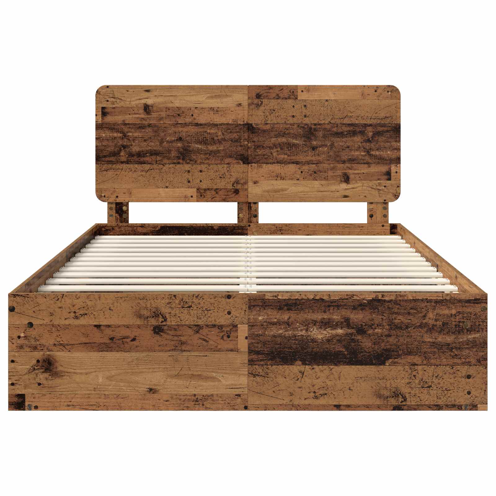 Bettrahmen Altholz 140 x 190 cm Massives Kiefernholz
