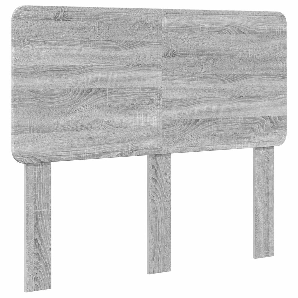 Bettrahmen Graues Sonoma 135 x 190 cm Massives Kiefernholz