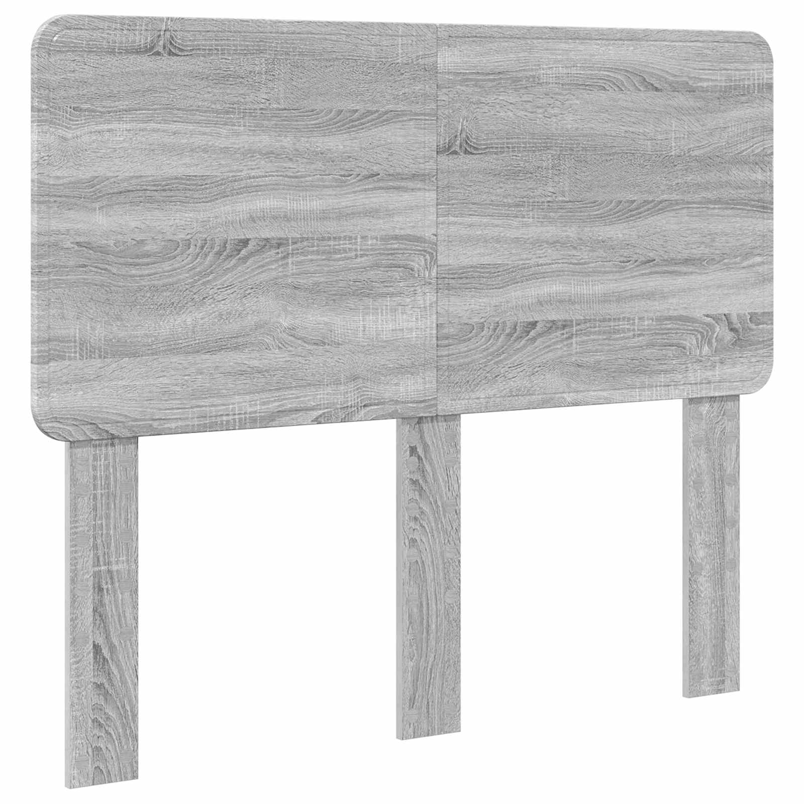 Bettrahmen Graues Sonoma 135 x 190 cm Massives Kiefernholz