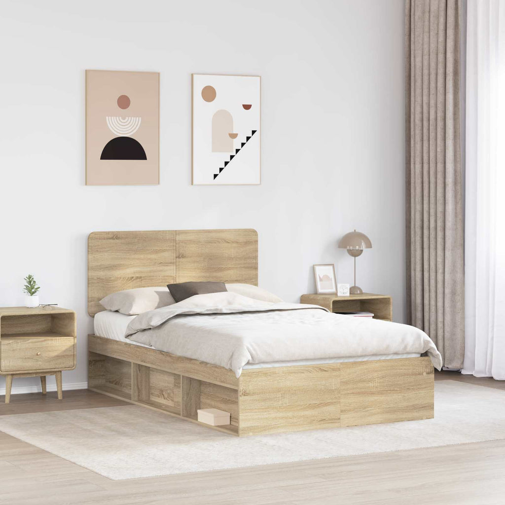 Bettrahmen Sonoma 120 x 190 cm Massives Kiefernholz