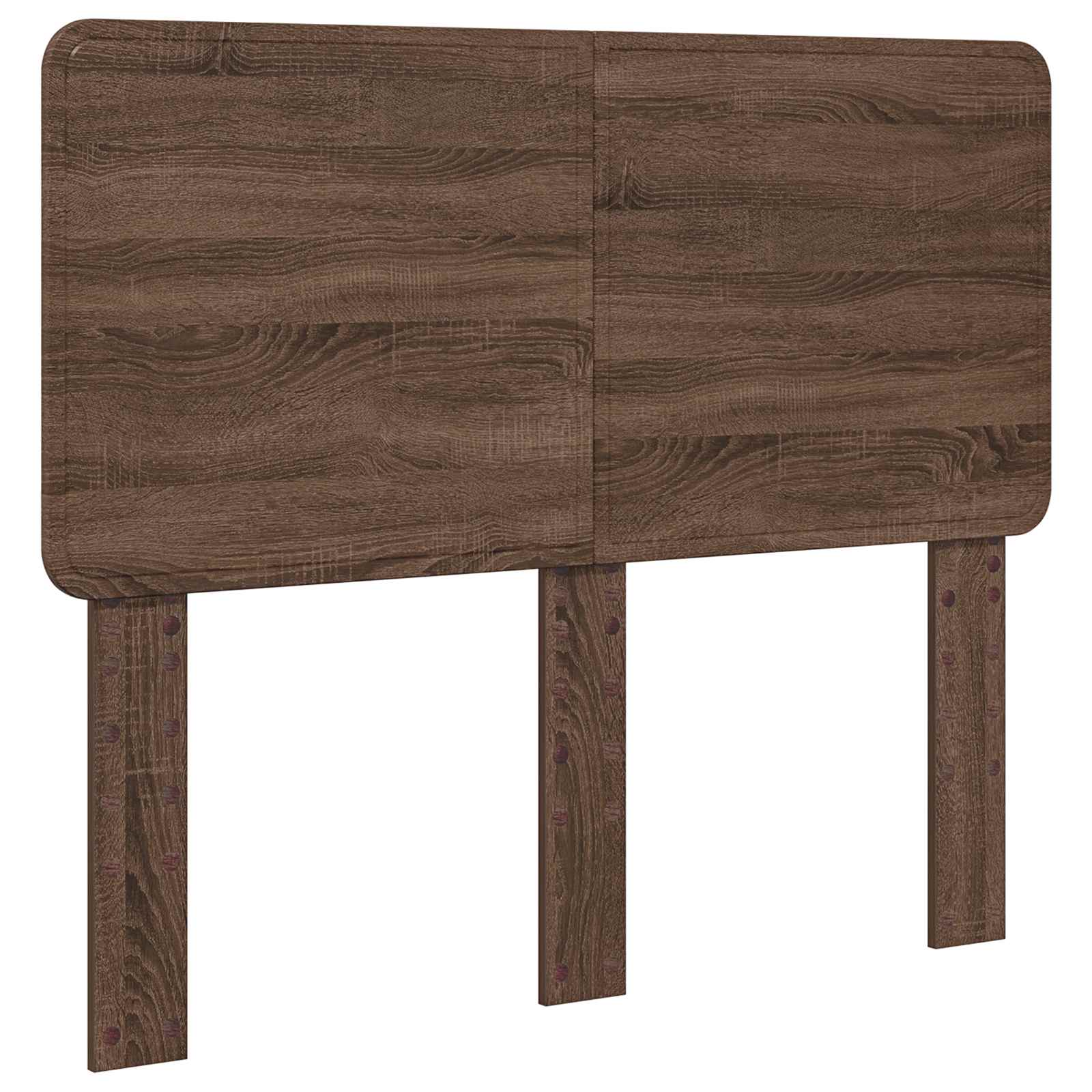 Bettrahmen Braun Eichen-Optik 120 x 190 cm Massives Kiefernholz