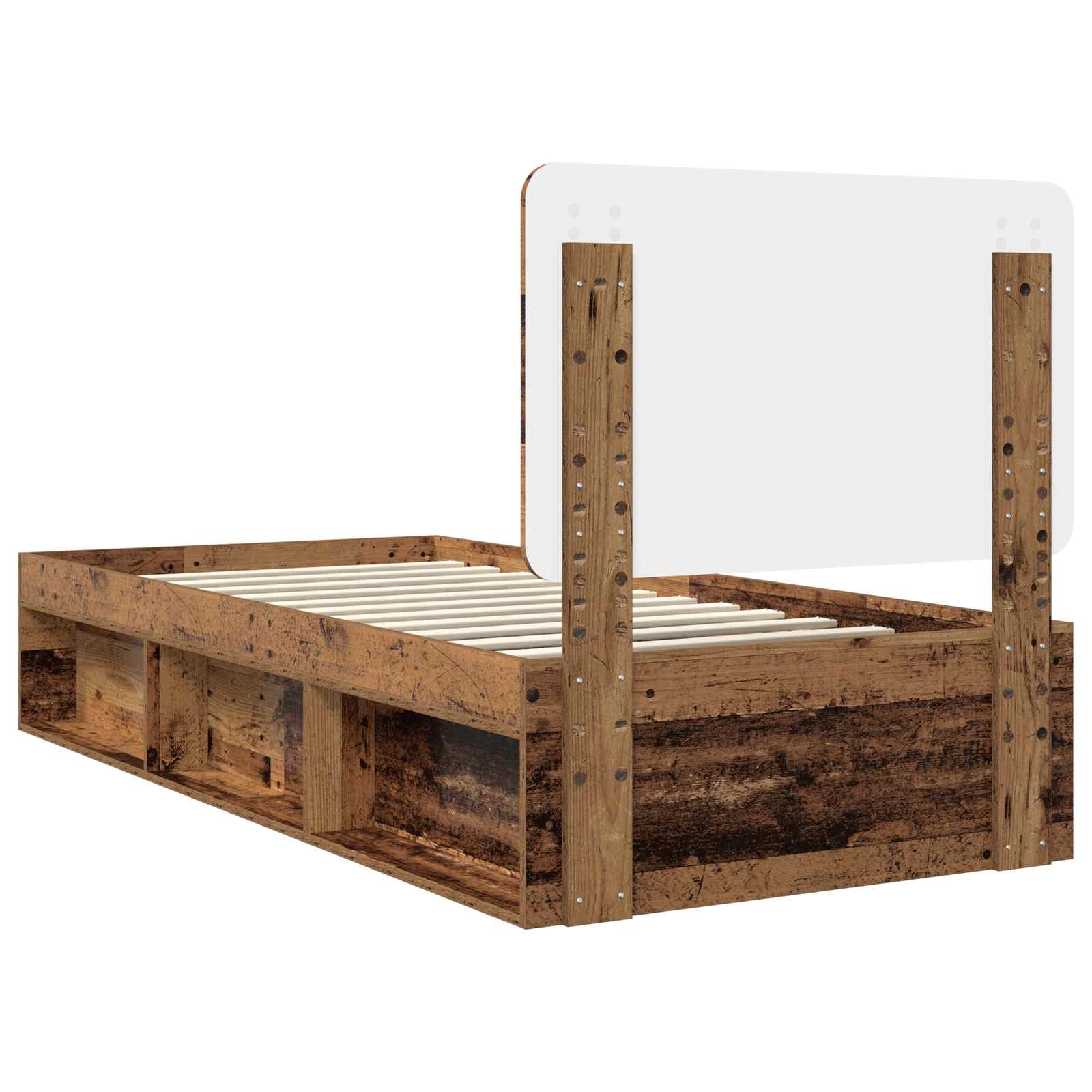 Bettrahmen Altholz 90 x 200 cm Massives Kiefernholz