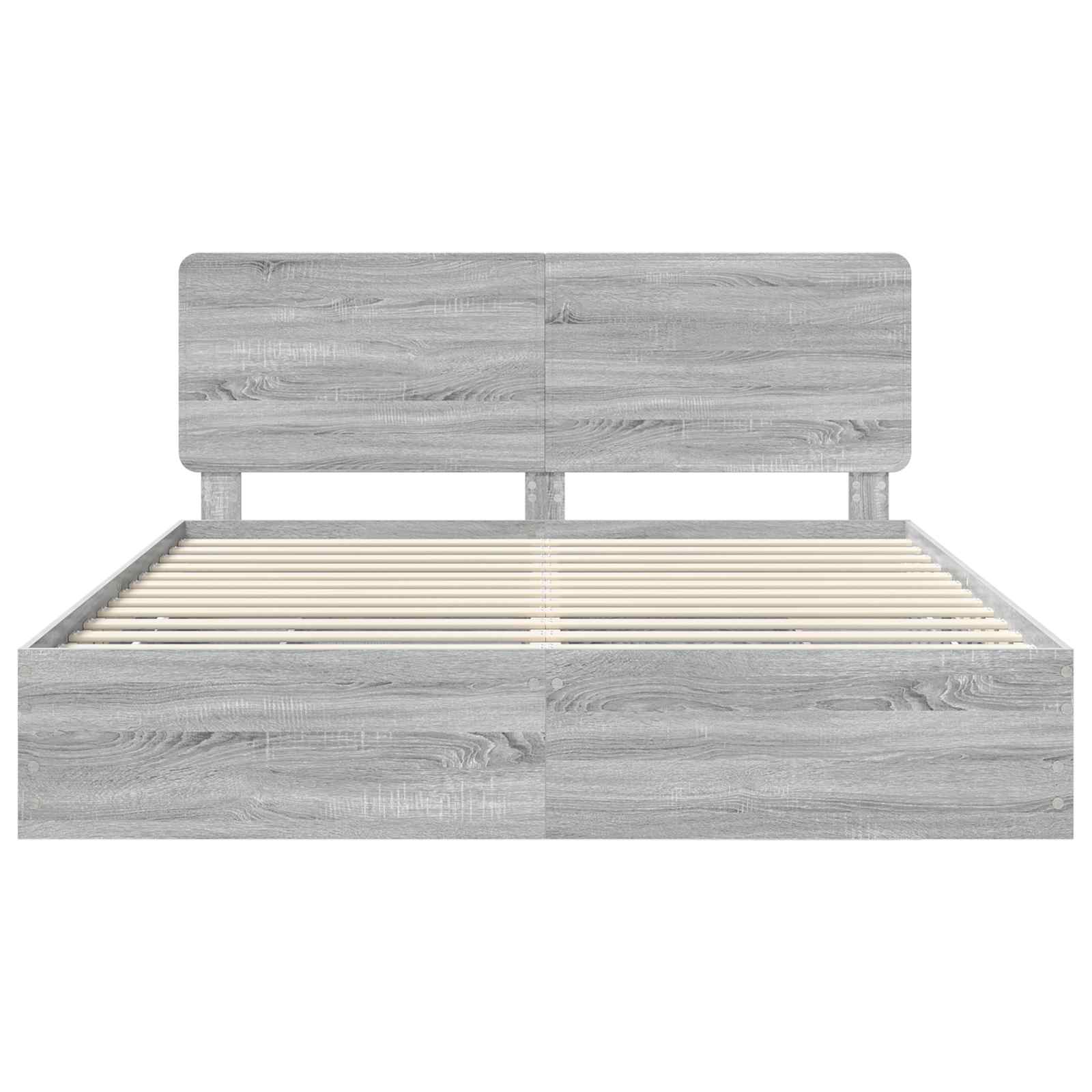 Bettrahmen Graues Sonoma 180 x 200 cm Ingenieurs Holz