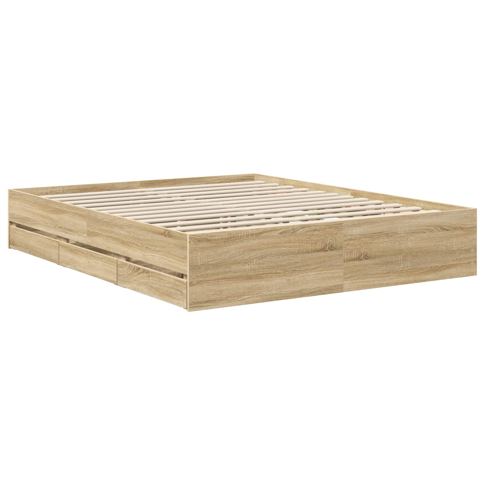 Bettrahmen Sonoma-Eiche 160 x 200 cm Ingenieurs Holz