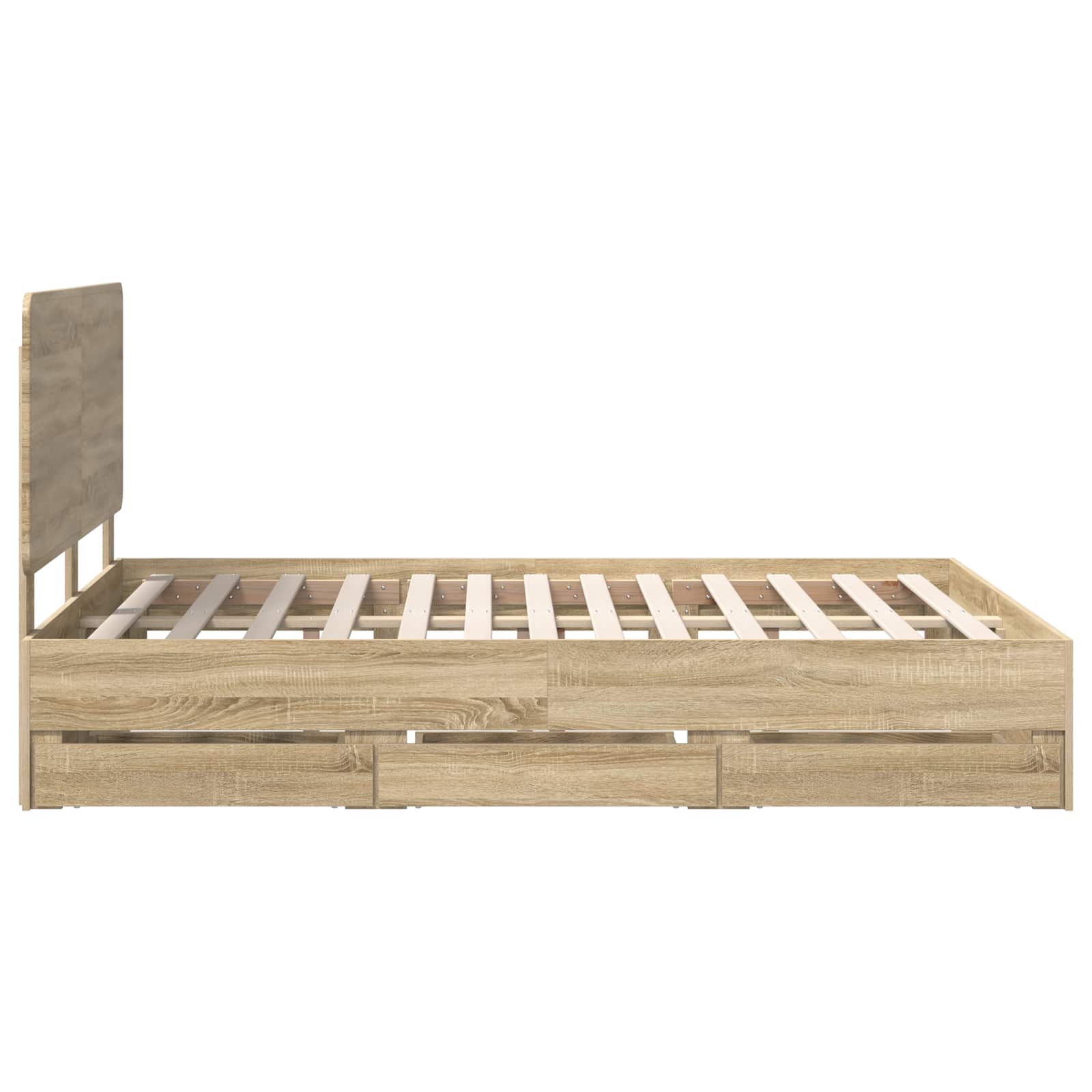 Bettrahmen Sonoma-Eiche 160 x 200 cm Ingenieurs Holz