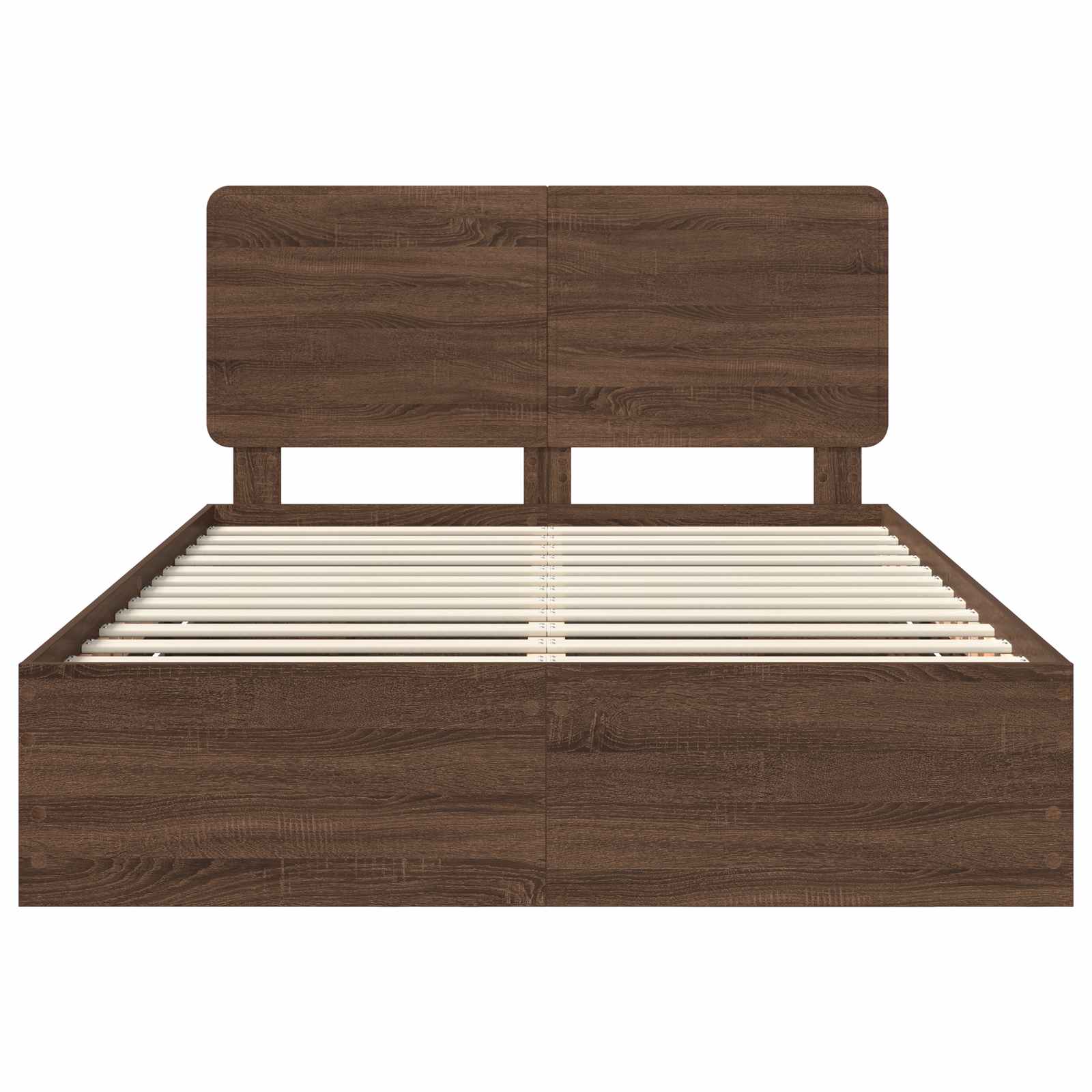Bettrahmen Braun Eichen-Optik 150 x 200 cm Ingenieurs Holz