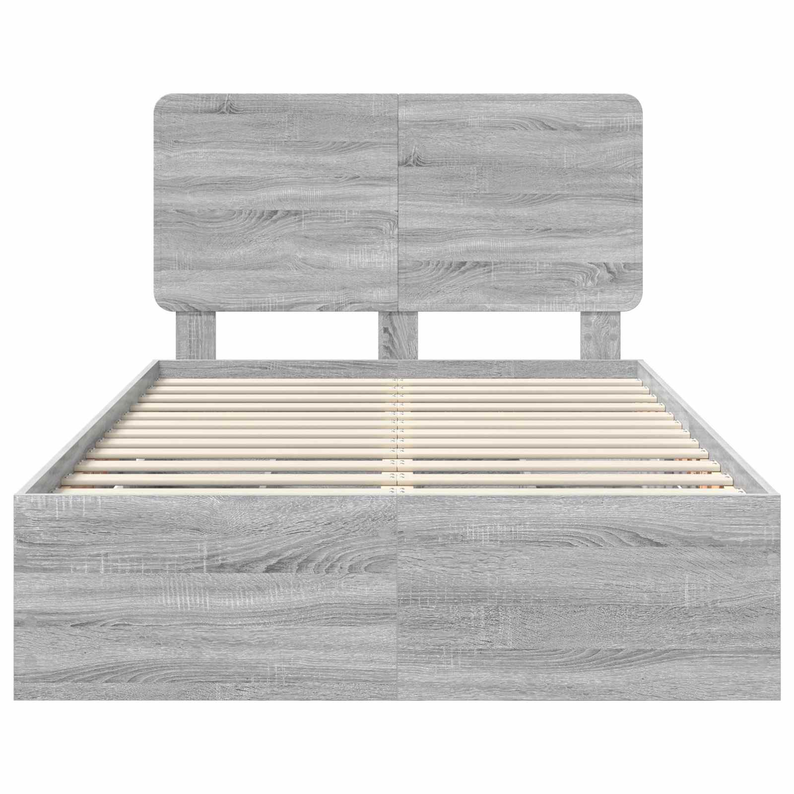 Bettrahmen Graues Sonoma 120 x 190 cm Ingenieurs Holz