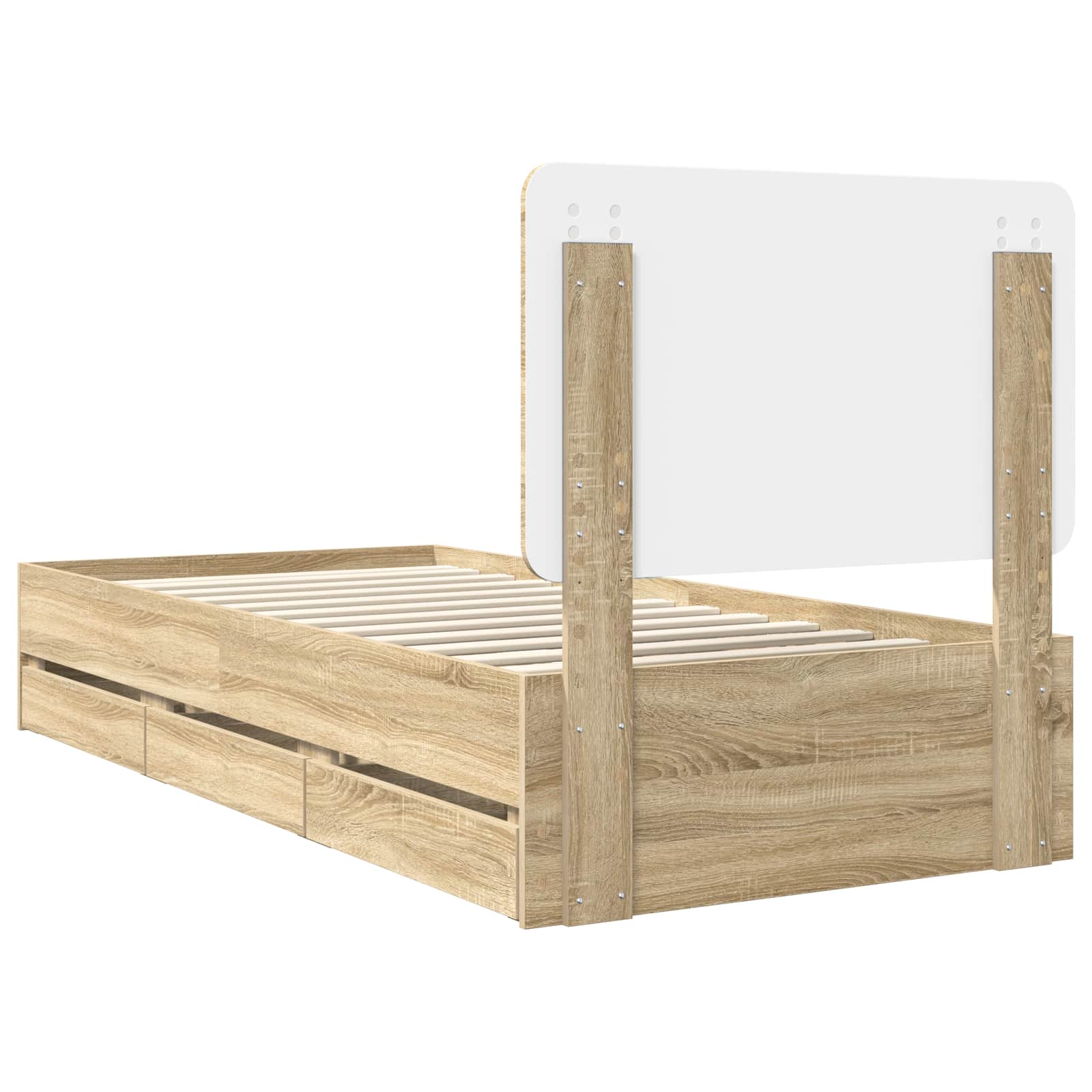 Bettrahmen Sonoma-Eiche 90 x 200 cm Ingenieurs Holz