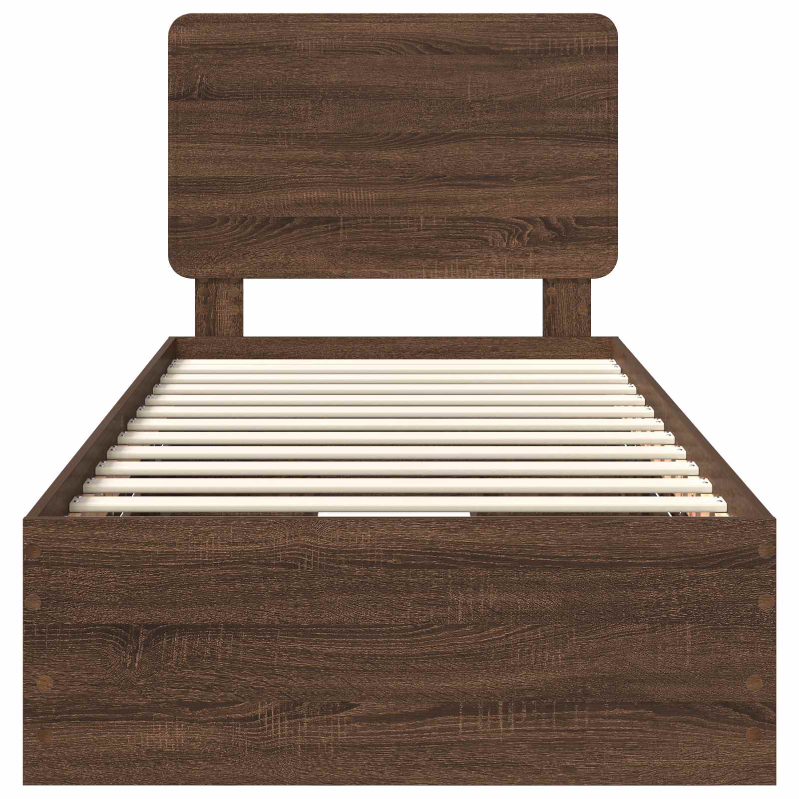 Bettrahmen Braun Eichen-Optik 90 x 200 cm Ingenieurs Holz