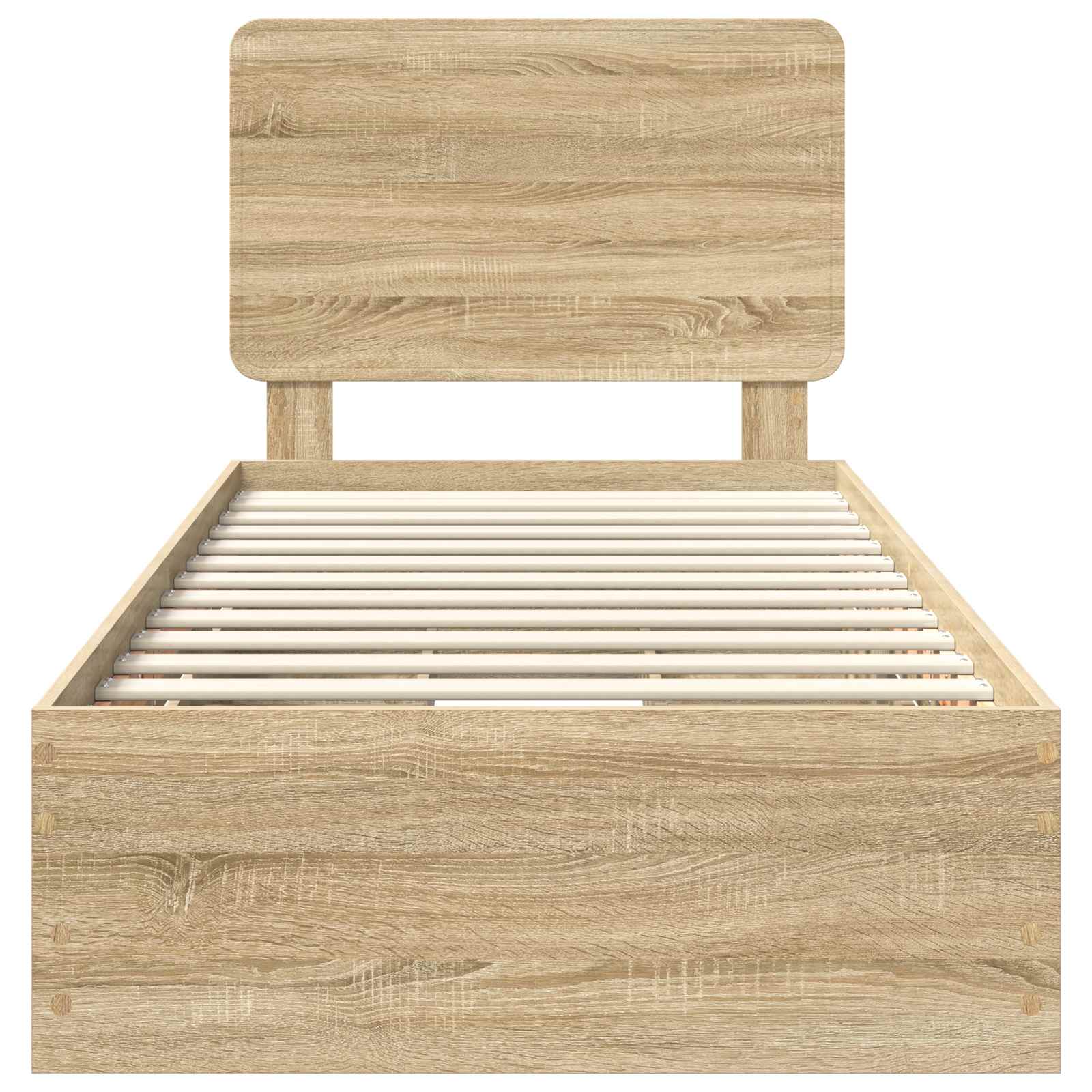 Bettrahmen Sonoma-Eiche 90 x 190 cm Ingenieurs Holz
