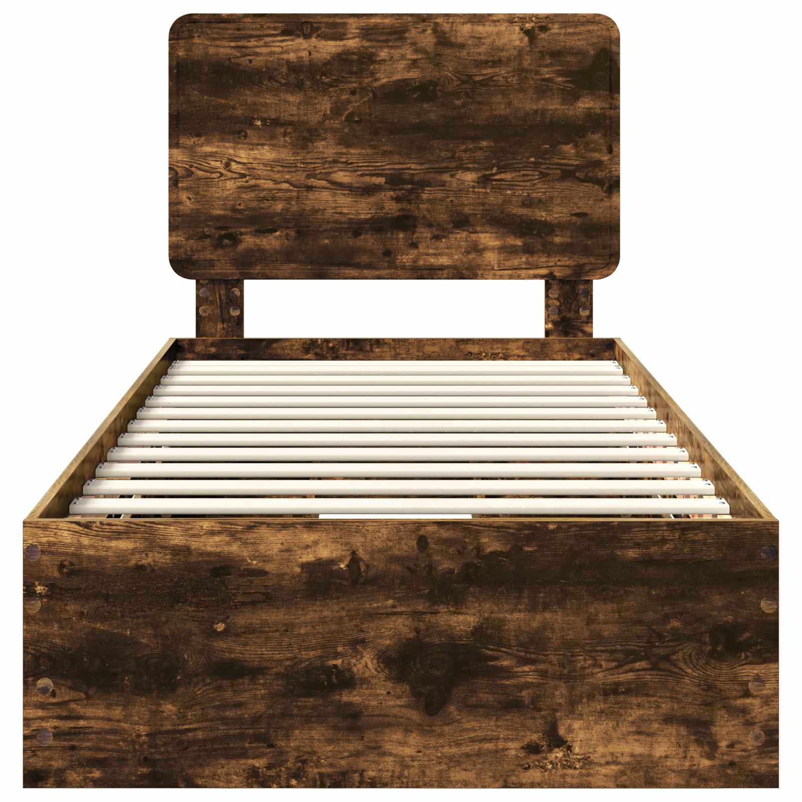 Bettrahmen Geräucherte Eiche 90 x 190 cm Ingenieurs Holz