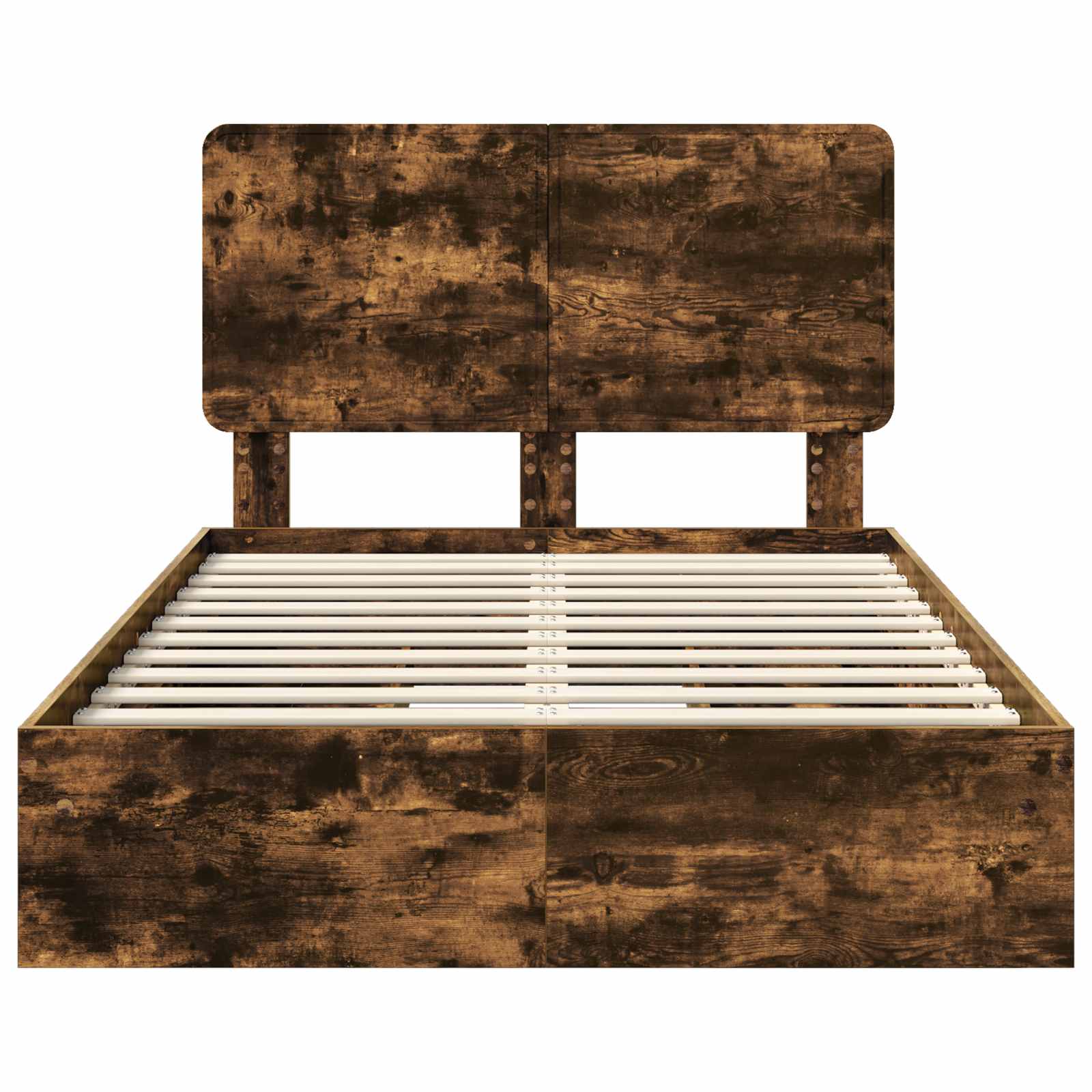 Aufbewahrungsbett Geräucherte Eiche 135 x 190 cm Holzwerkstoff