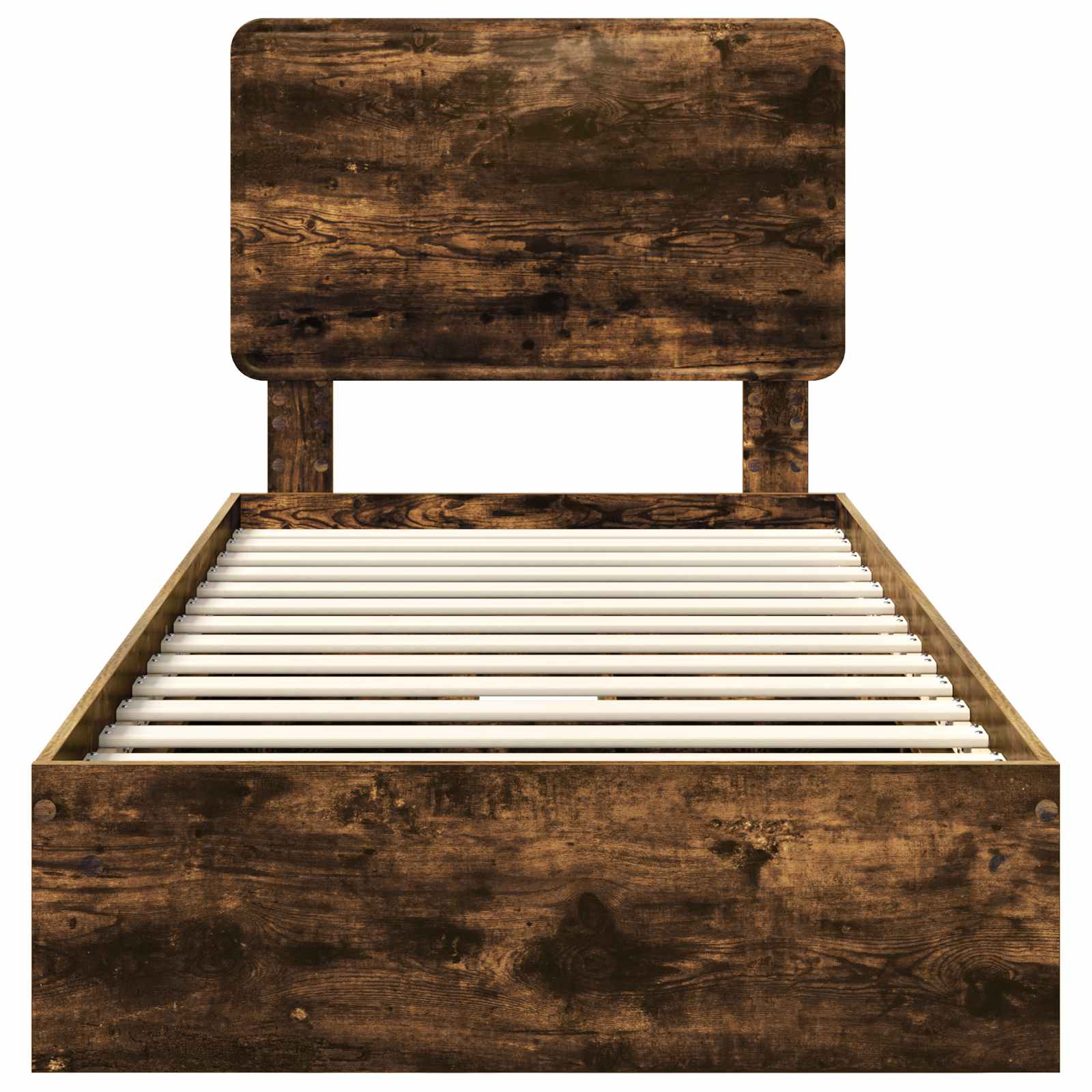 Aufbewahrungsbett Geräucherte Eiche 100 x 200 cm Holzwerkstoff